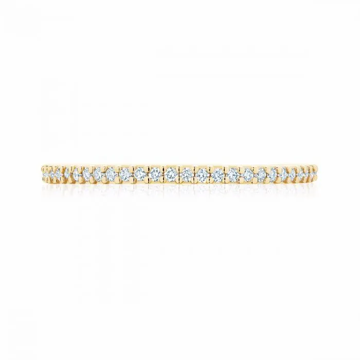Bijoux Birks 18kt Yellow Gold Diamond Band