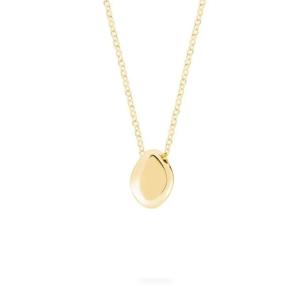 Birks 18K Yellow Gold Pebble Pendant Necklace