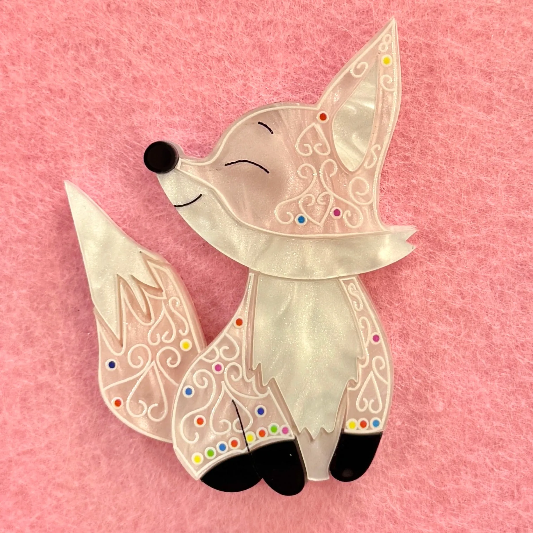 Biscuit the fox 🦊 - Brooch - Set of 2