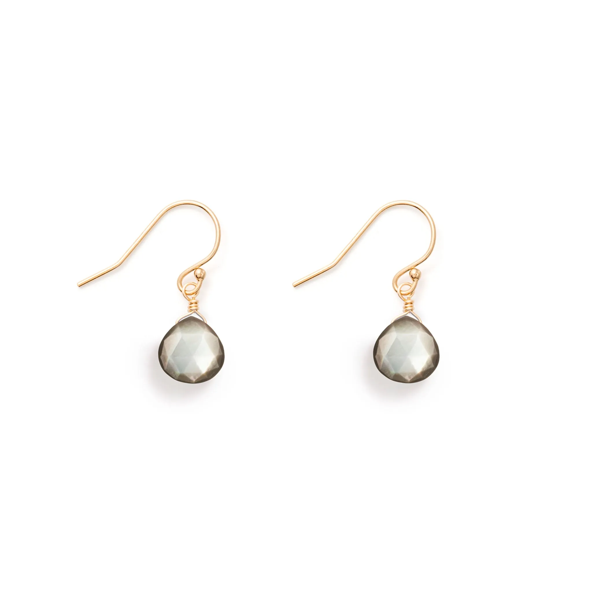 Black Mother of Pearl Isla Drop Earrings