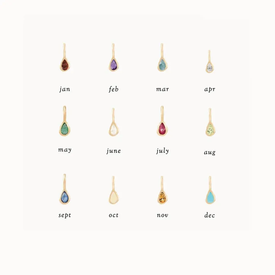Bluboho Mood Birthstone Charm
