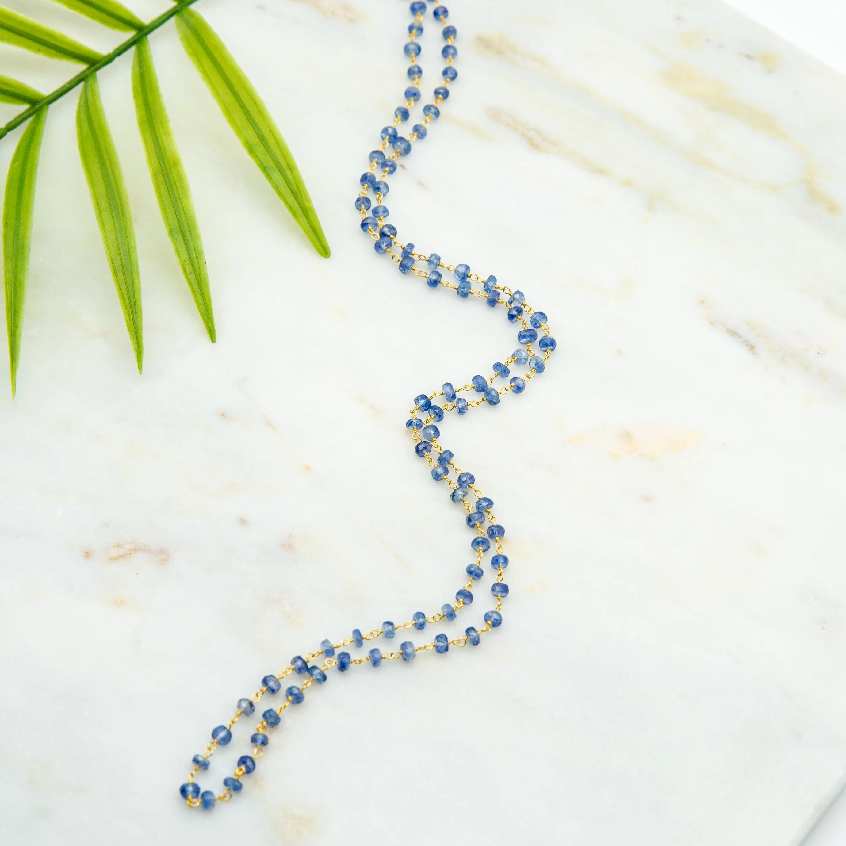 Blue Sapphire Long Necklace