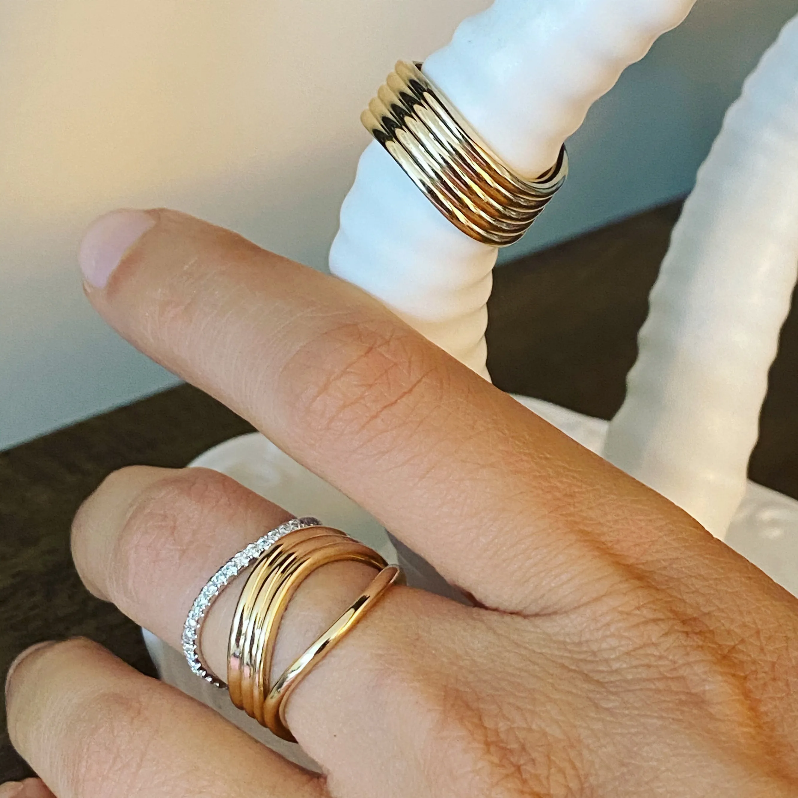 Bossa Nova Trio & Diamond Ring Set