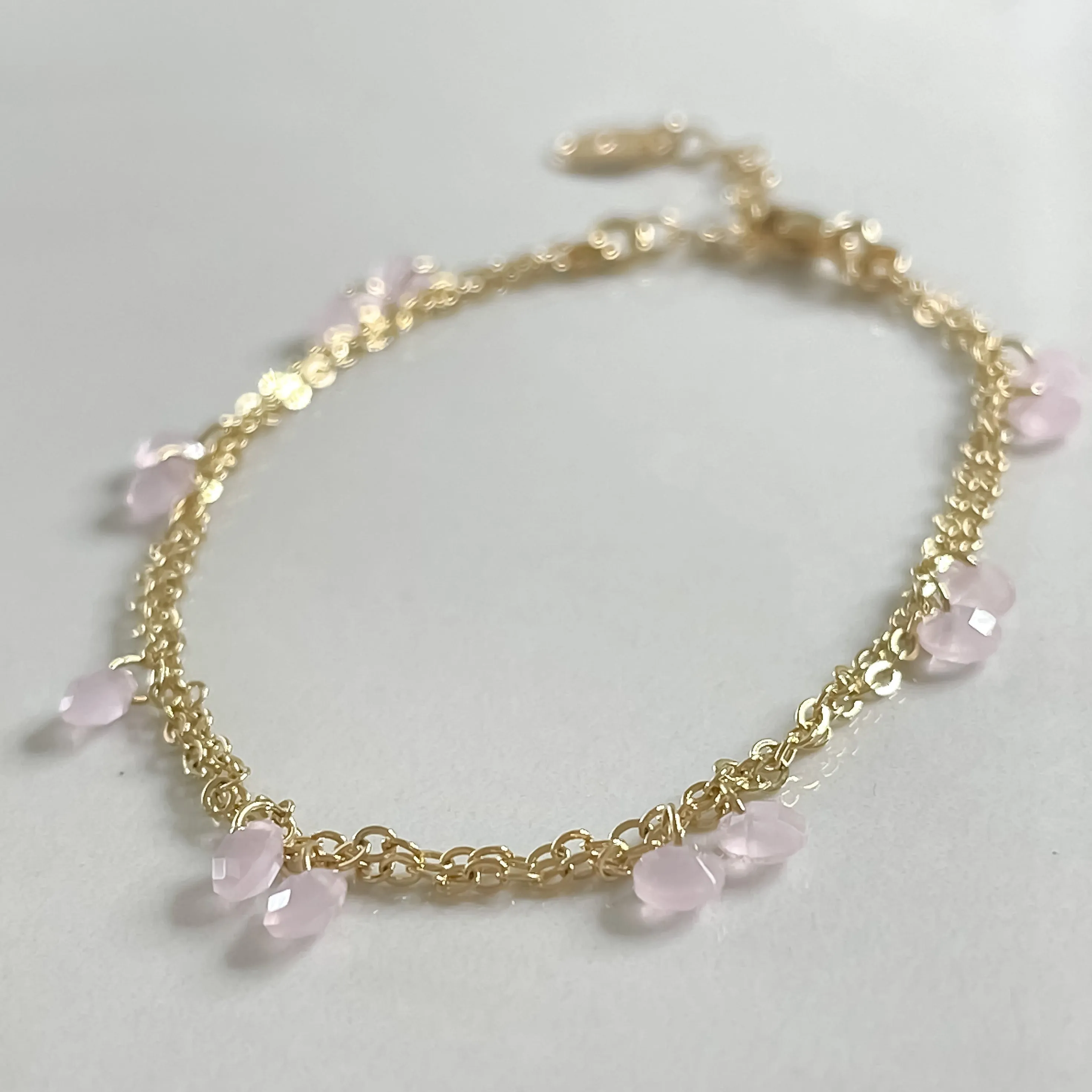 Candy Drops Bracelet - Rose Quartz