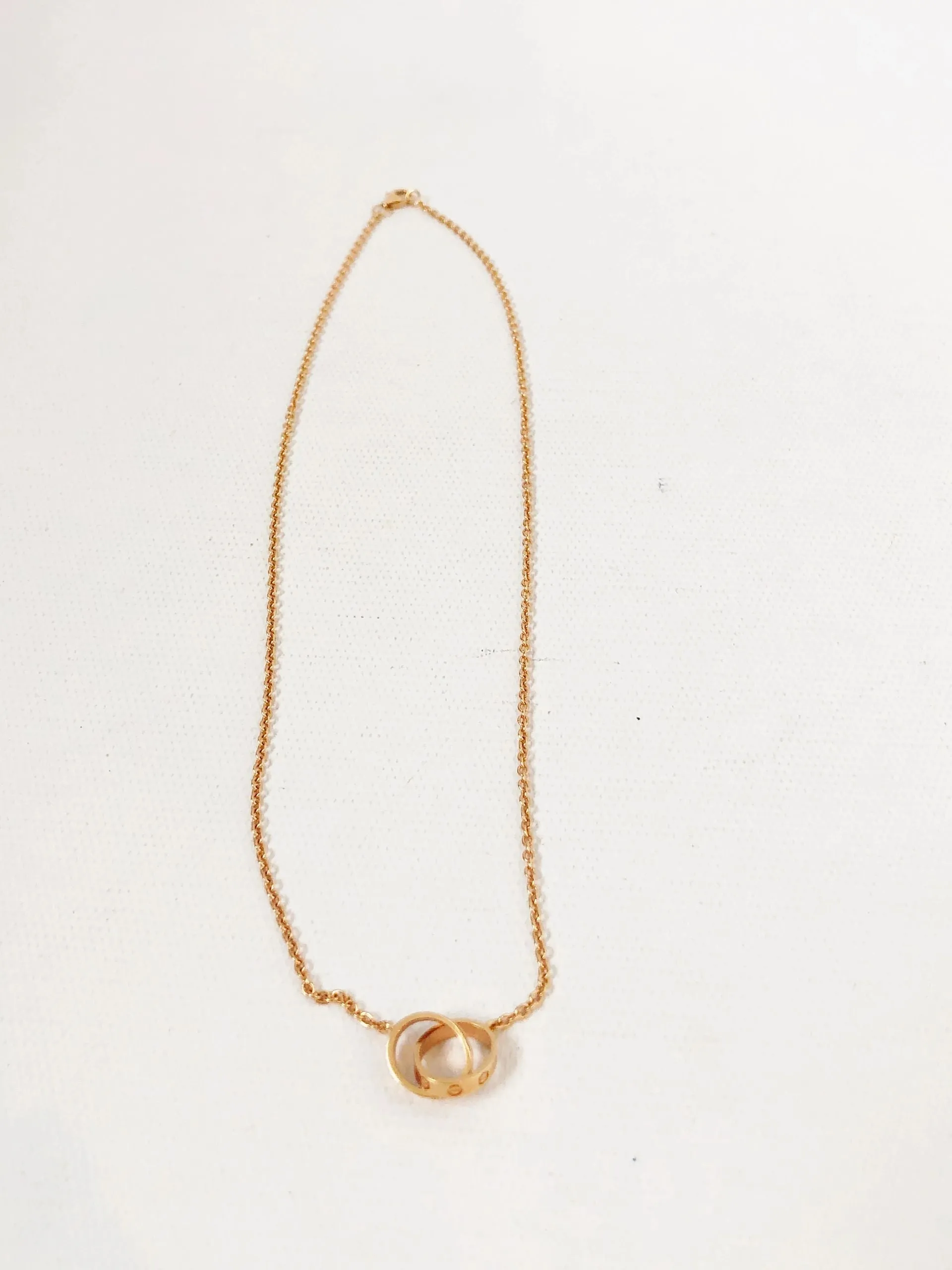 Cartier 18K Pink Gold Love Necklace