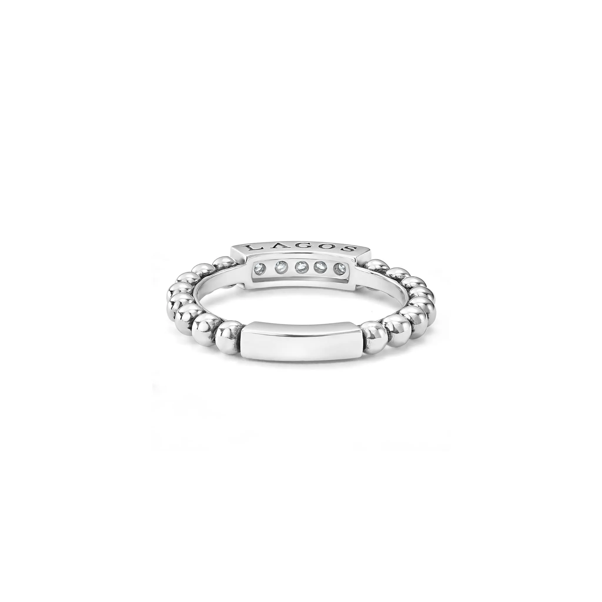 Caviar Spark Diamond Stacking Ring