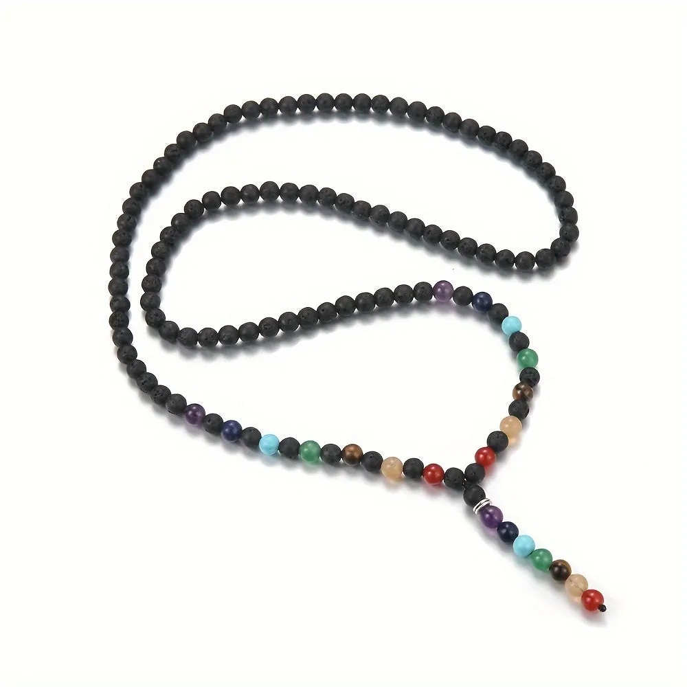 Chakra Bead Y Necklace for Men And Women