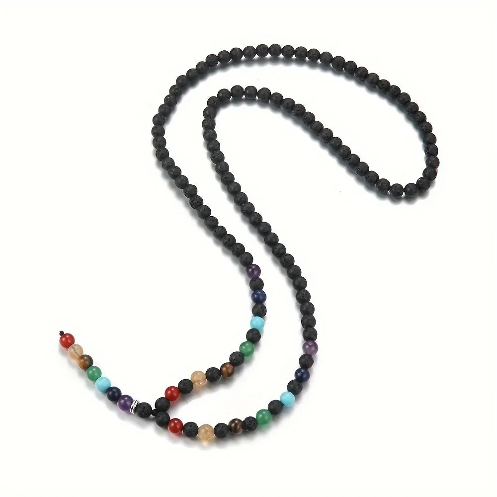 Chakra Bead Y Necklace for Men And Women