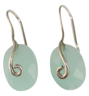 Chalcedony Drop Earrings