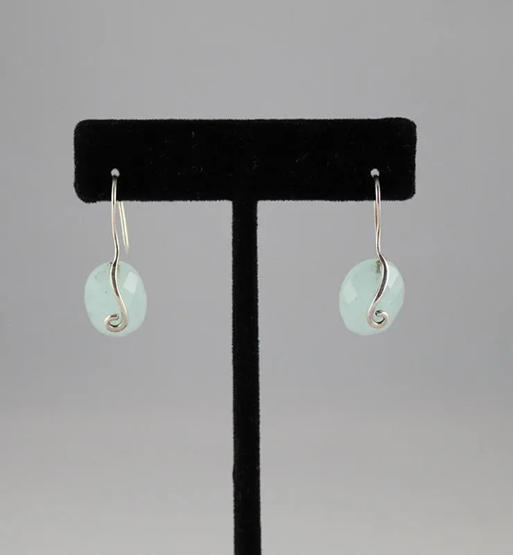 Chalcedony Drop Earrings