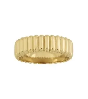 Chamfer Ring Gold