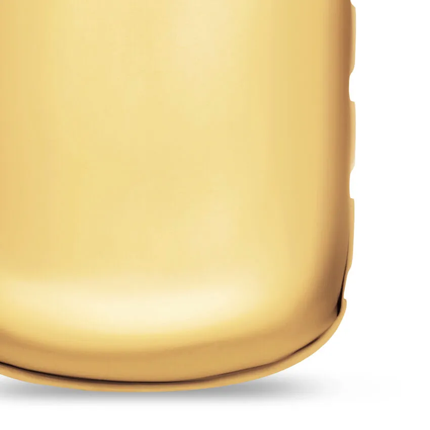 Chevron Tag in 18K Yellow Gold with Black Onyx, 27mm
