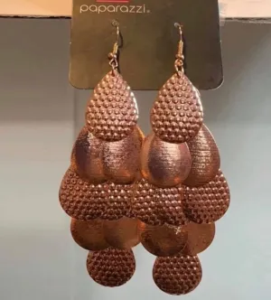 Chime Time Copper Paparazzi Earrings