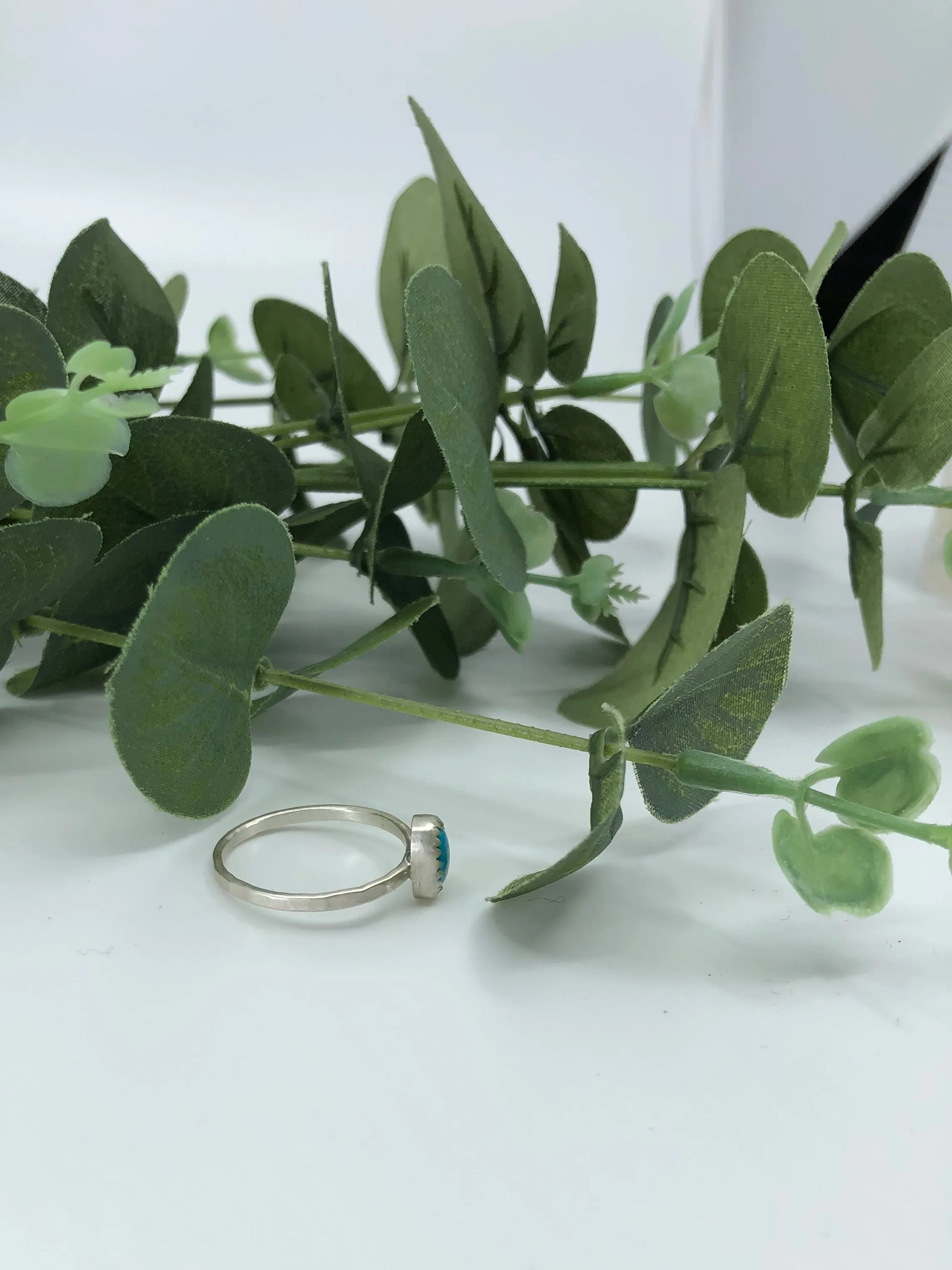 Chinese Turquoise Stacking Ring - Size 9