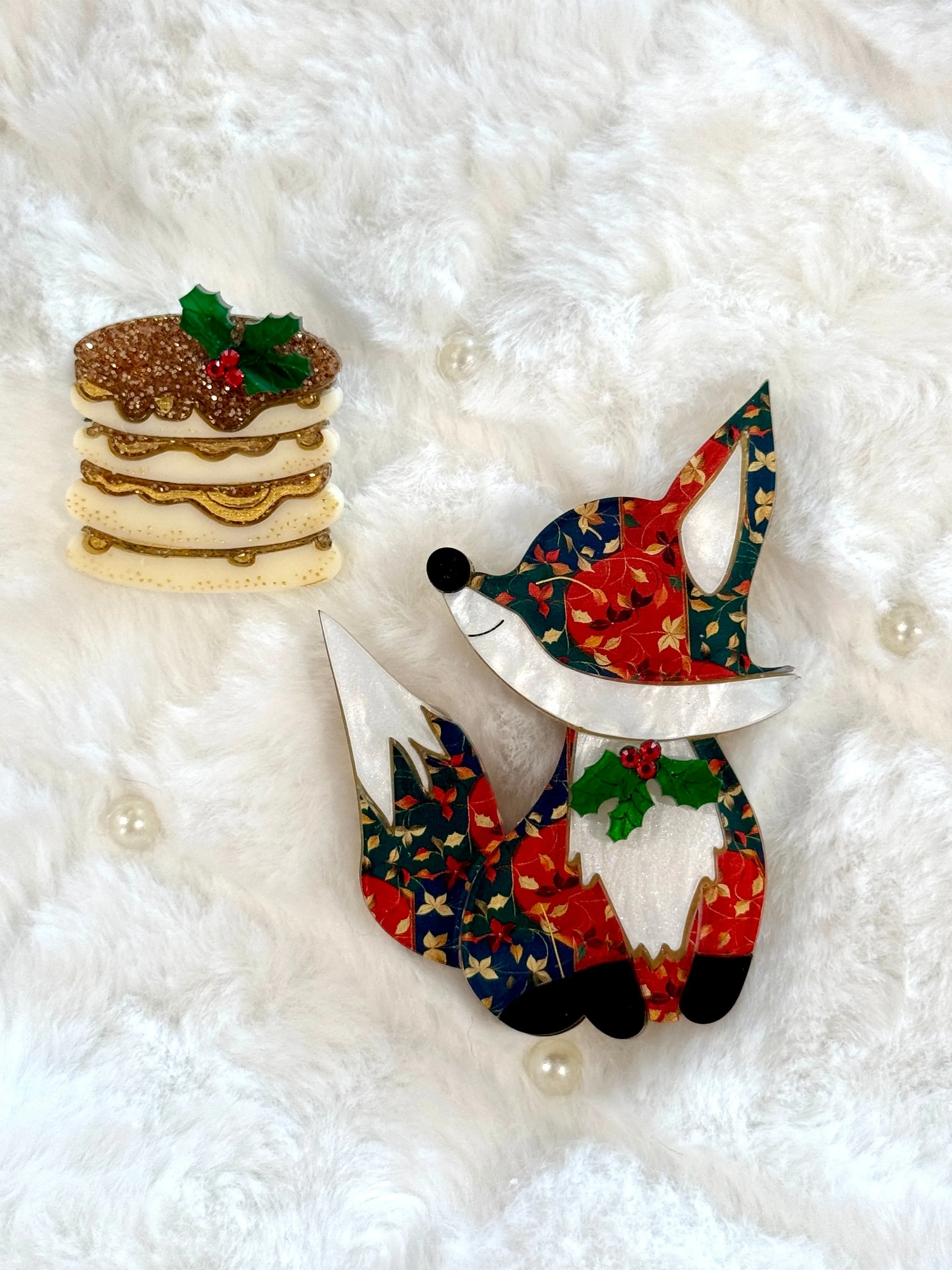 Christmas 🥞 Pancakes - mini Brooch