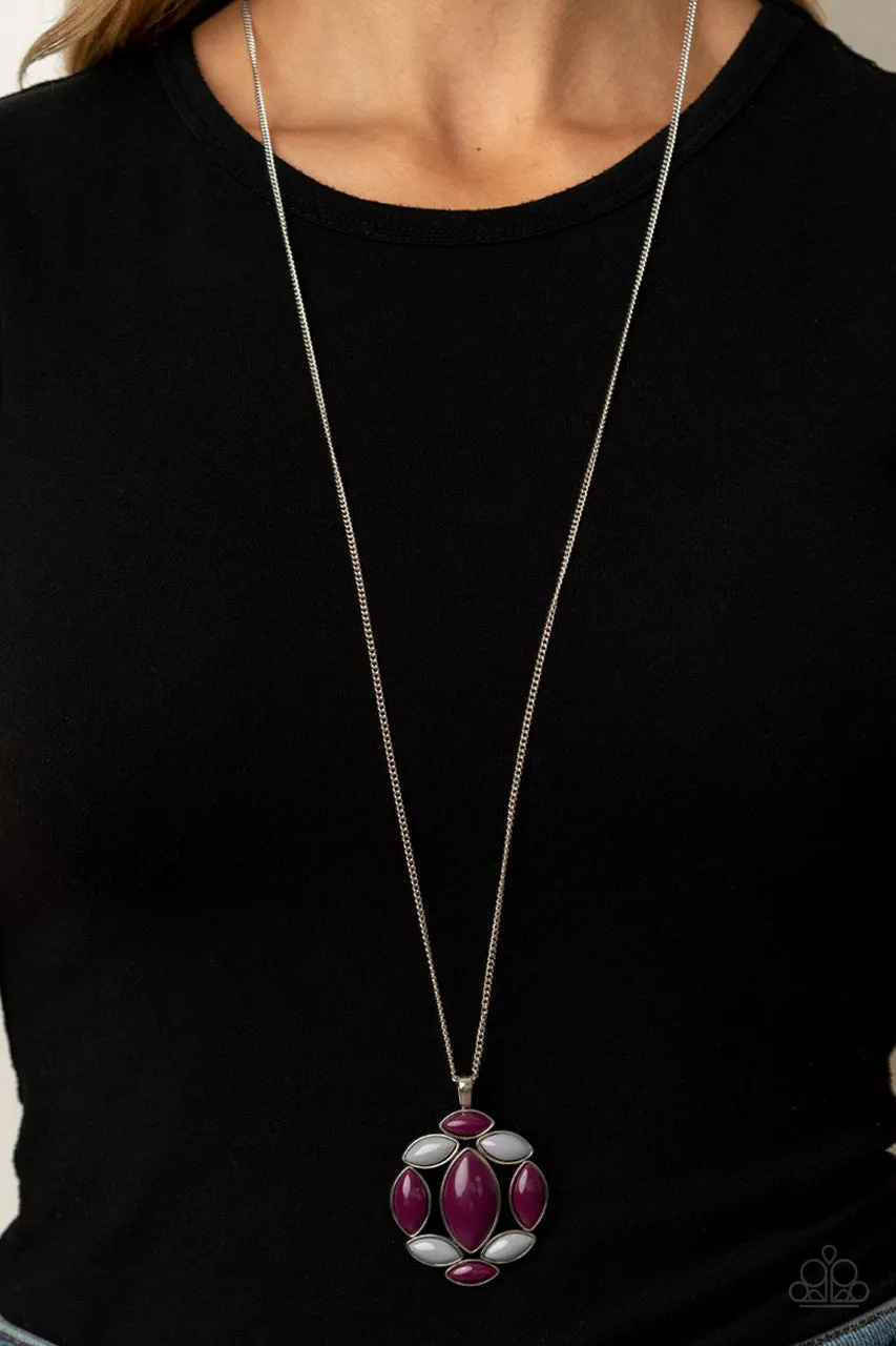 Chromatic Cache Purple Paparazzi Necklace