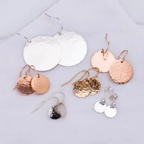 Circle Disc Earrings