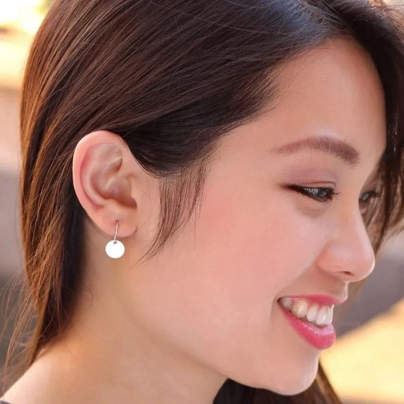 Circle Disc Earrings