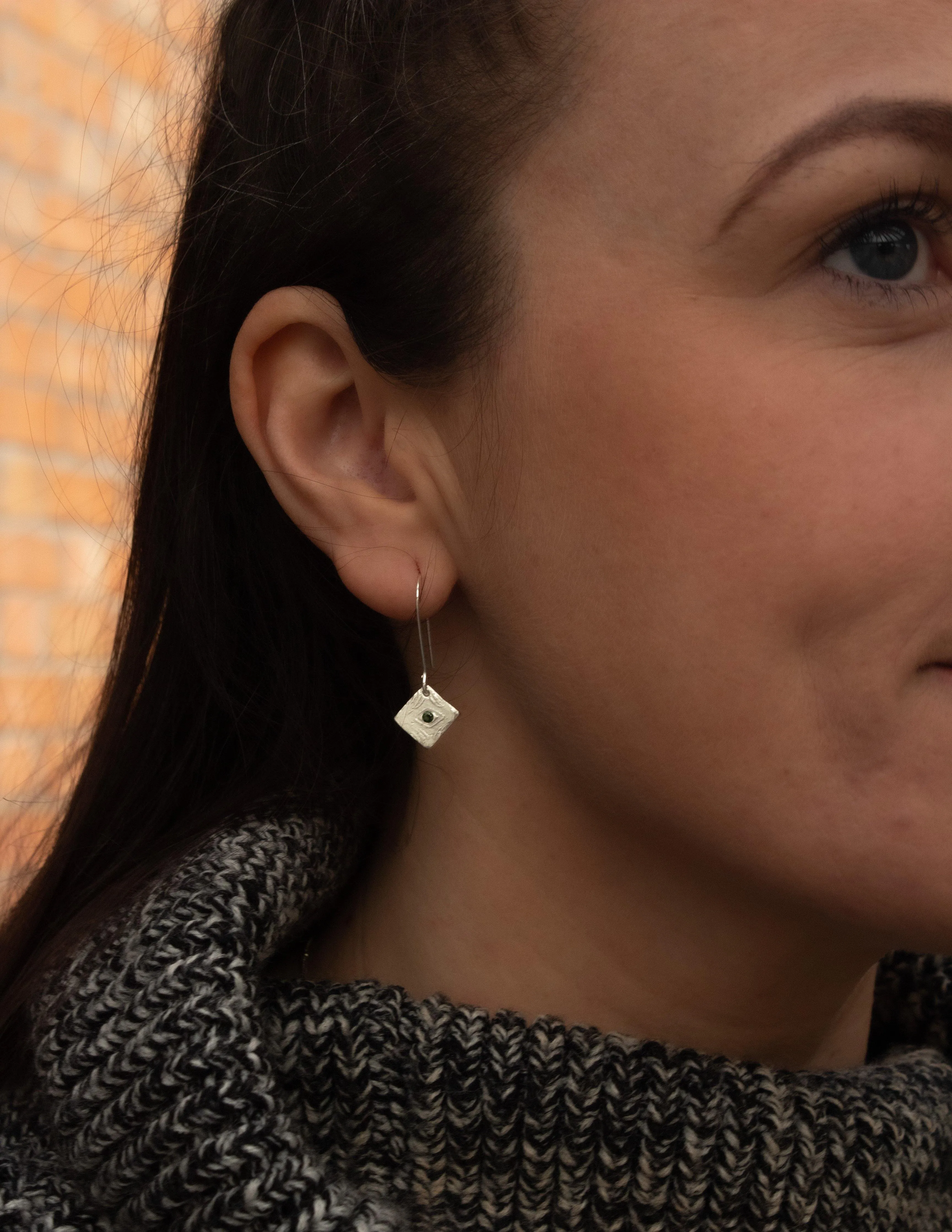 Cleo-Green Earrings