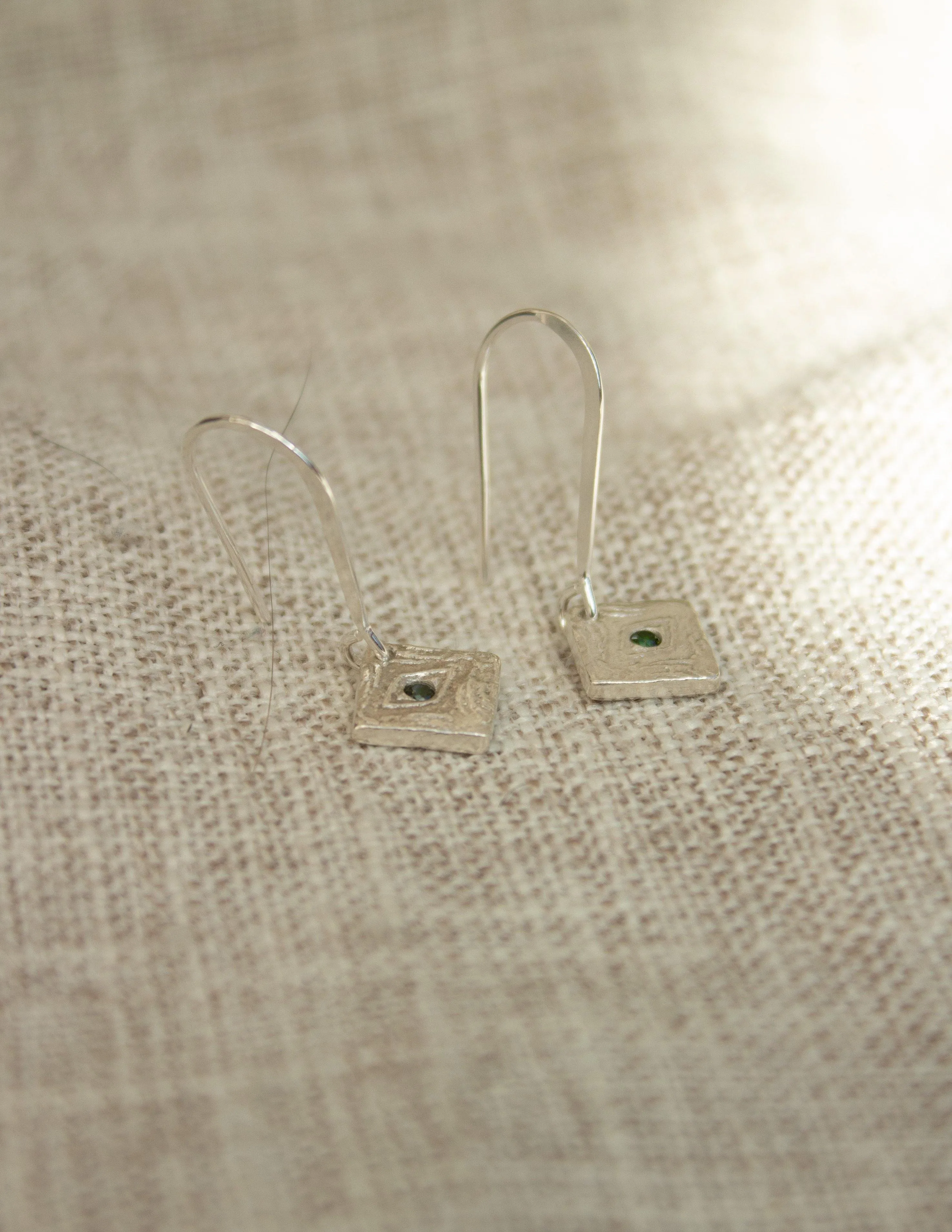 Cleo-Green Earrings