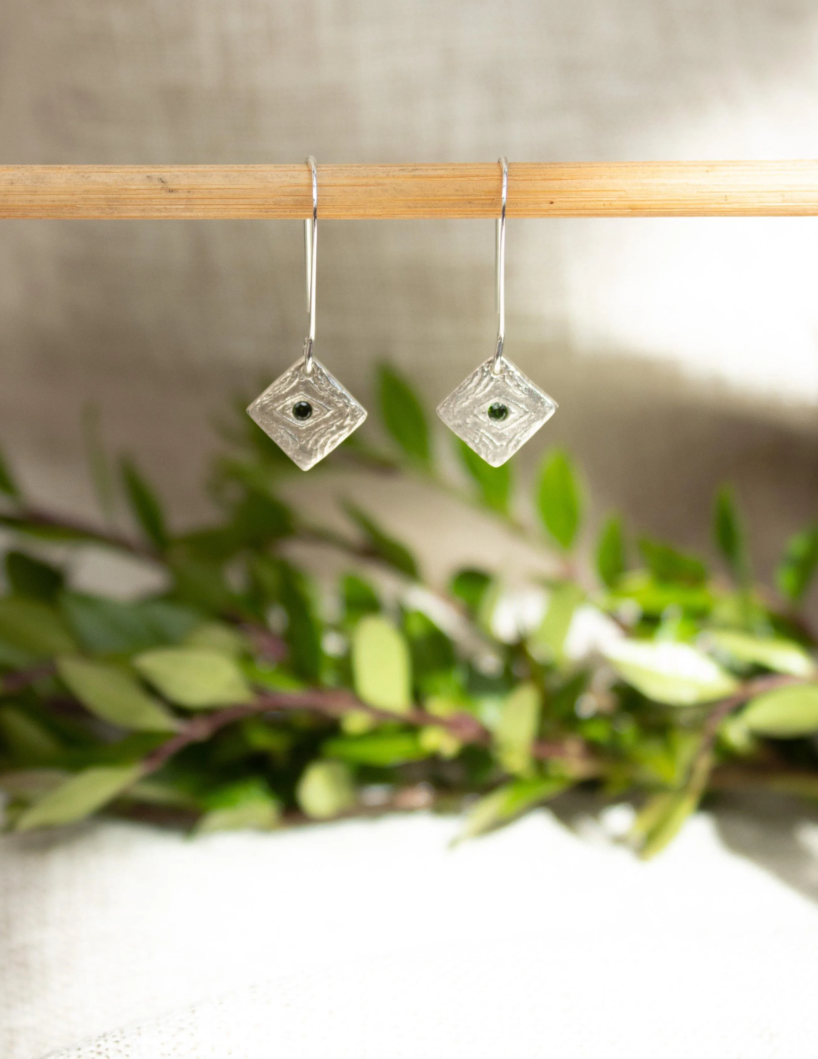Cleo-Green Earrings