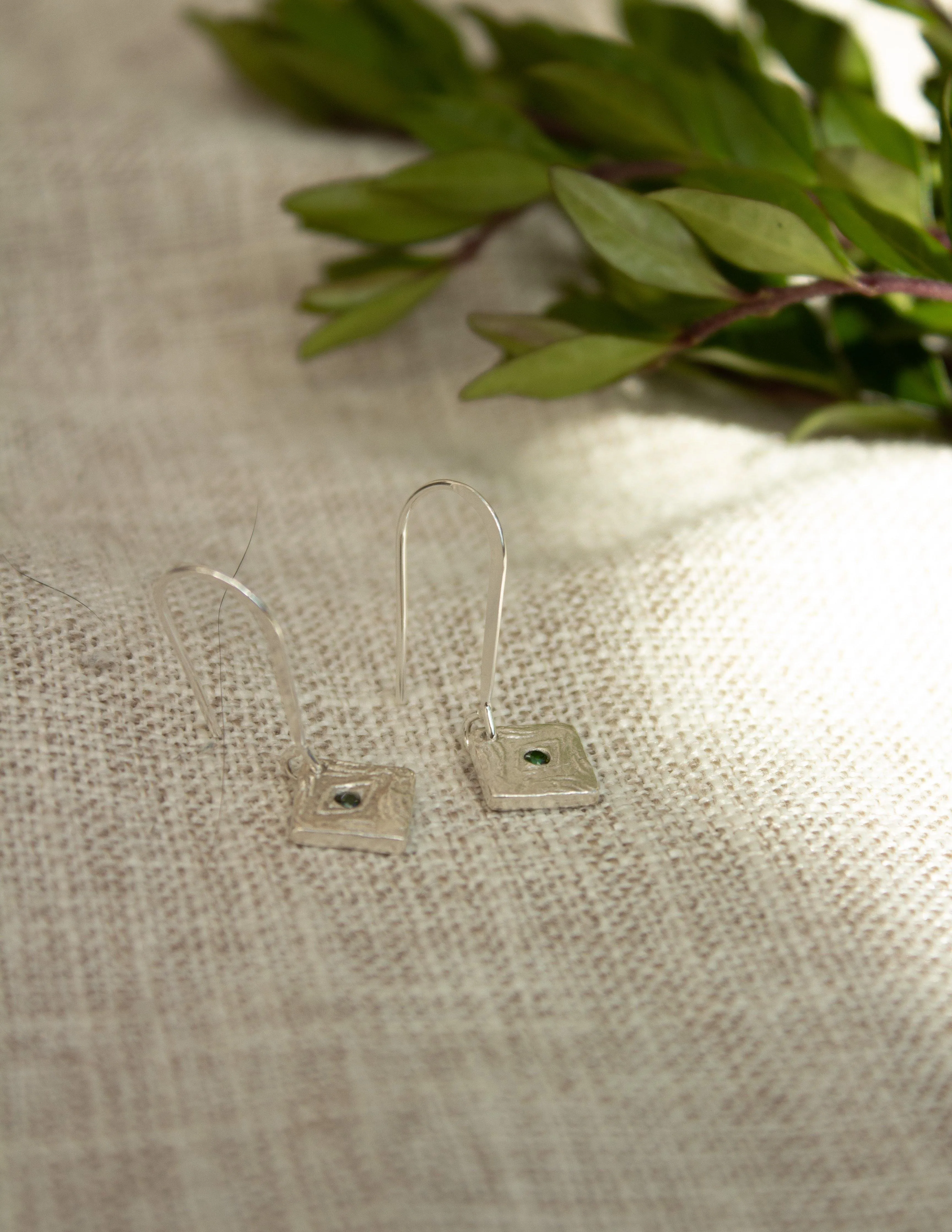 Cleo-Green Earrings