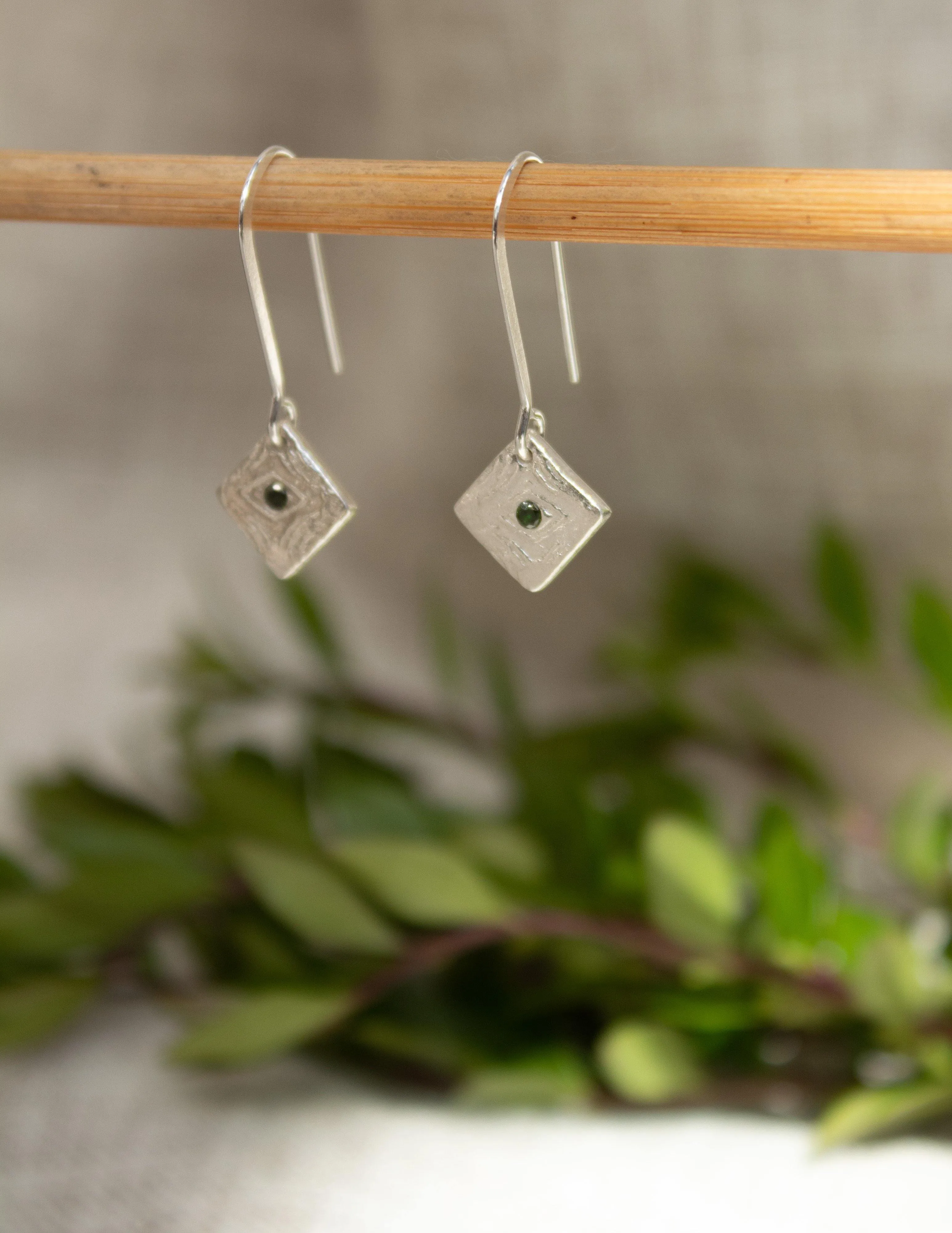 Cleo-Green Earrings