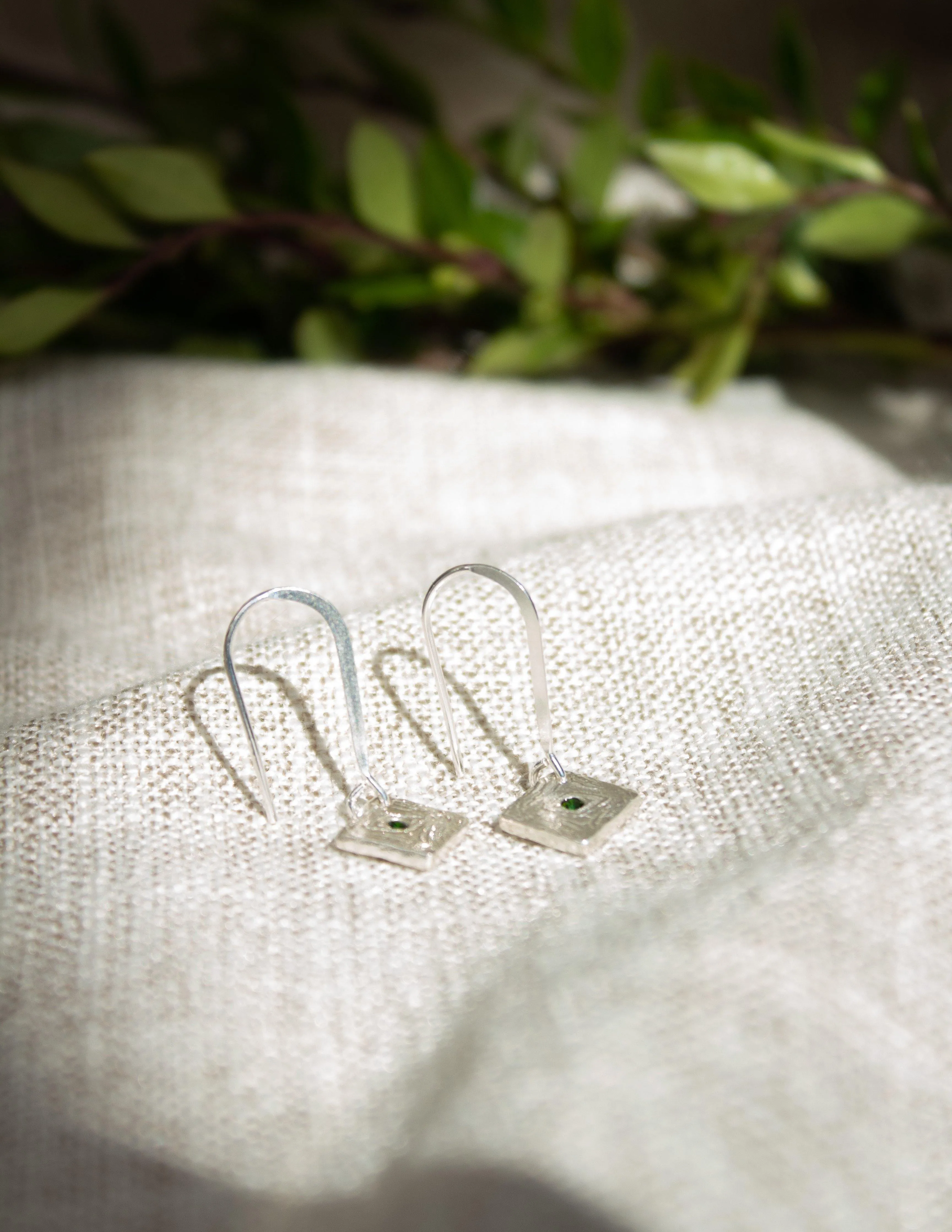 Cleo-Green Earrings