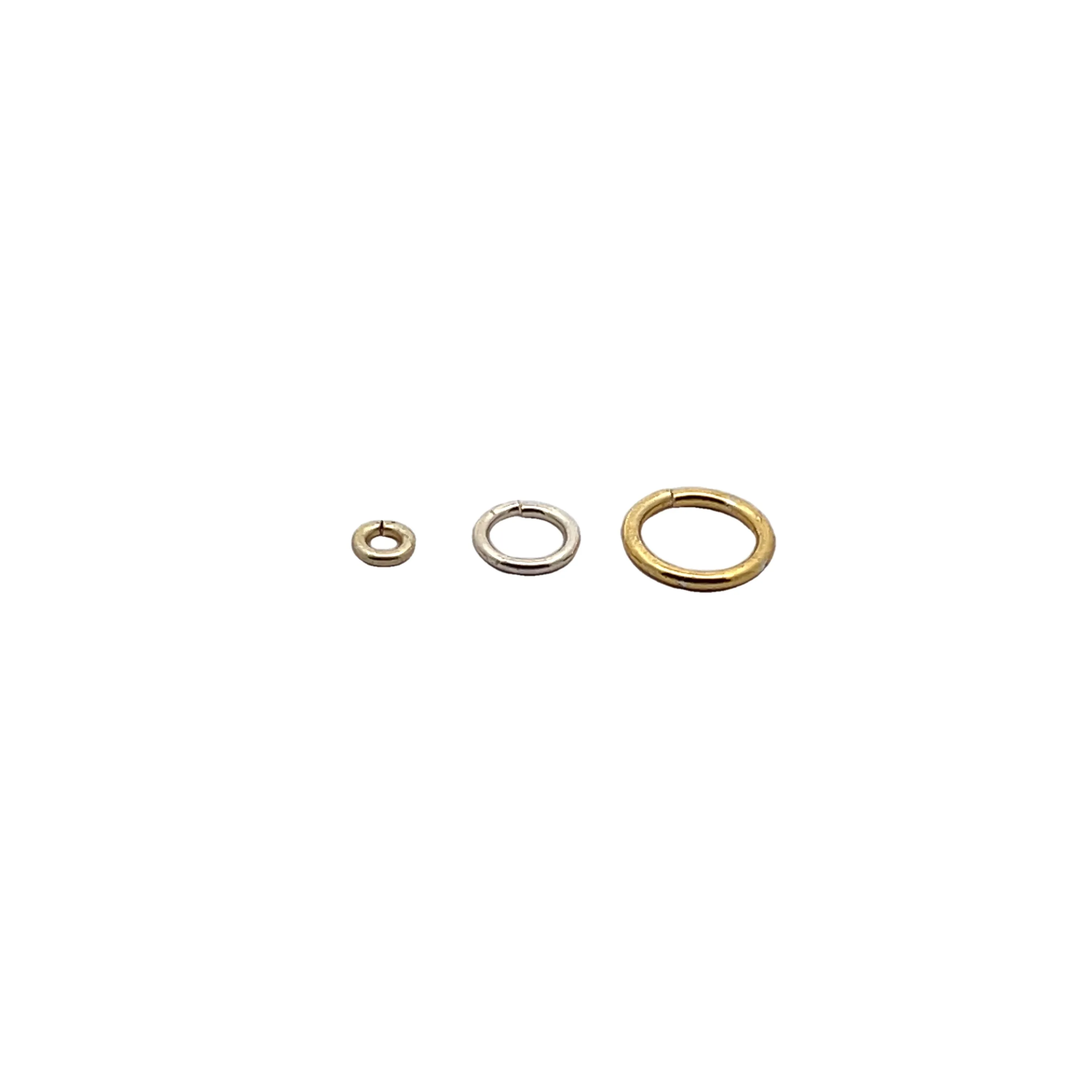 Closed Jump Rings 100-300 Pcs., E-coated Jump Rings, Gold & Silver Plated, 5-10mm.