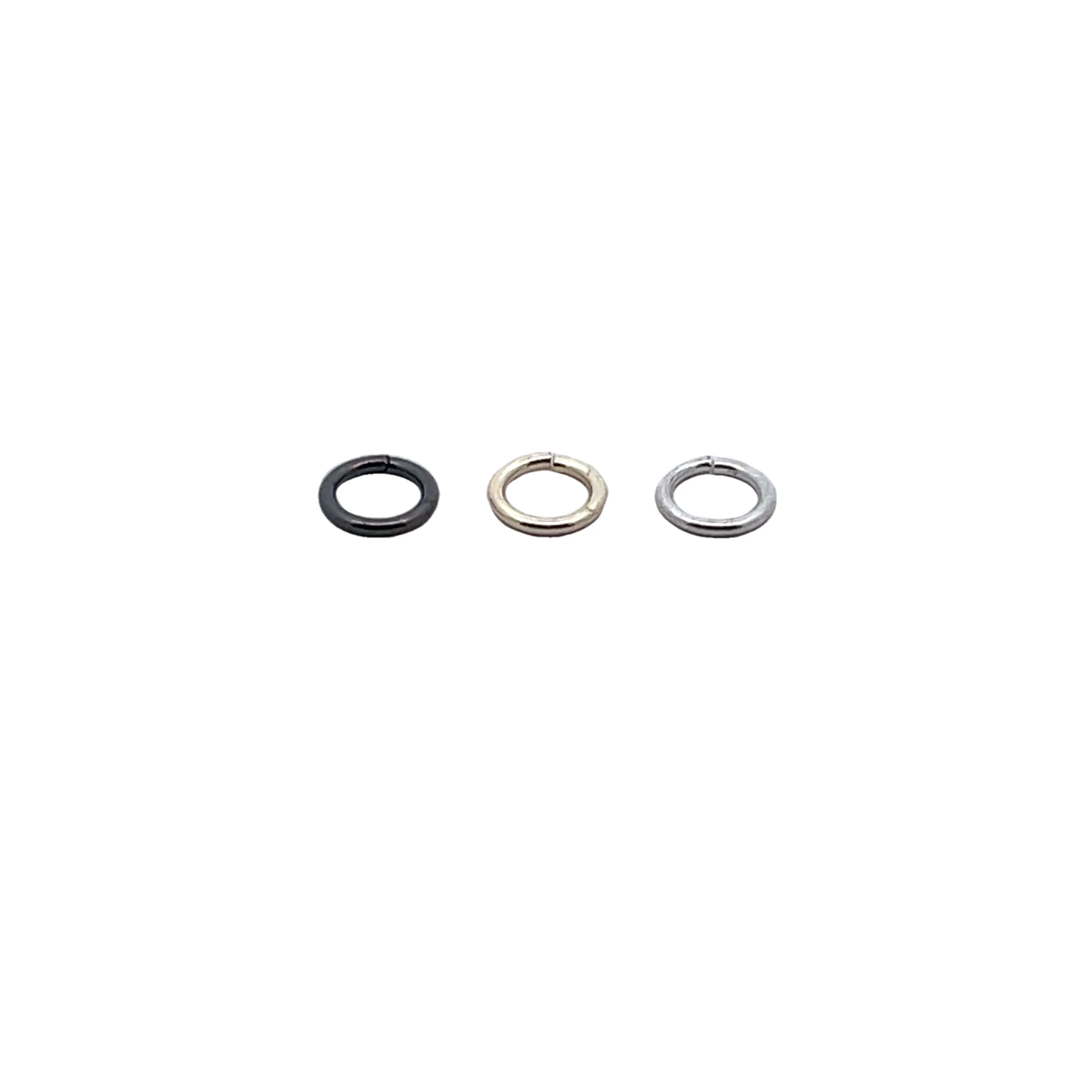 Closed Jump Rings 100-300 Pcs., E-coated Jump Rings, Gold & Silver Plated, 5-10mm.