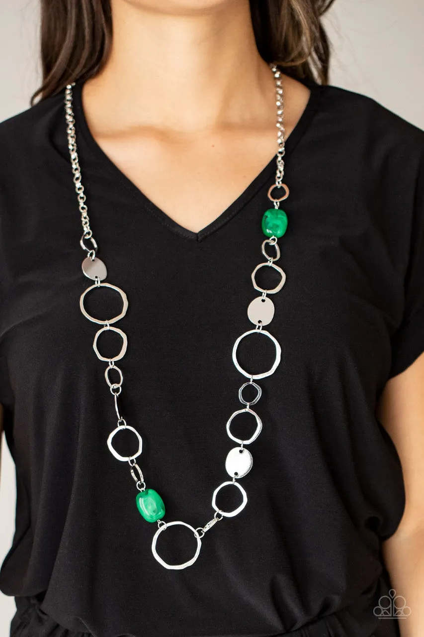 Colorful Combo Green Paparazzi Necklace