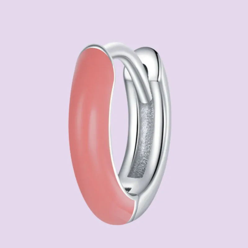 Coloured Huggie Earring