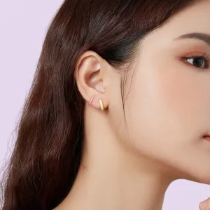 Coloured Huggie Earring