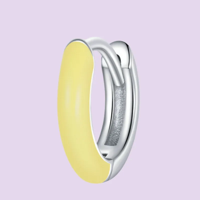 Coloured Huggie Earring
