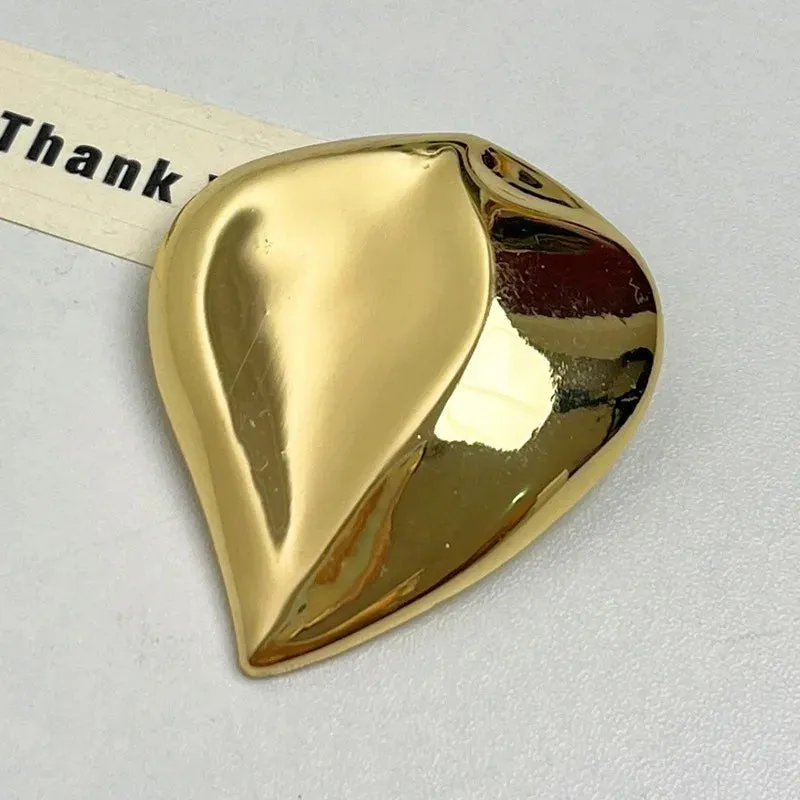 Concave Convex Water Droplet Brooch
