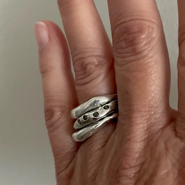 Connection Stacking Set in Silver