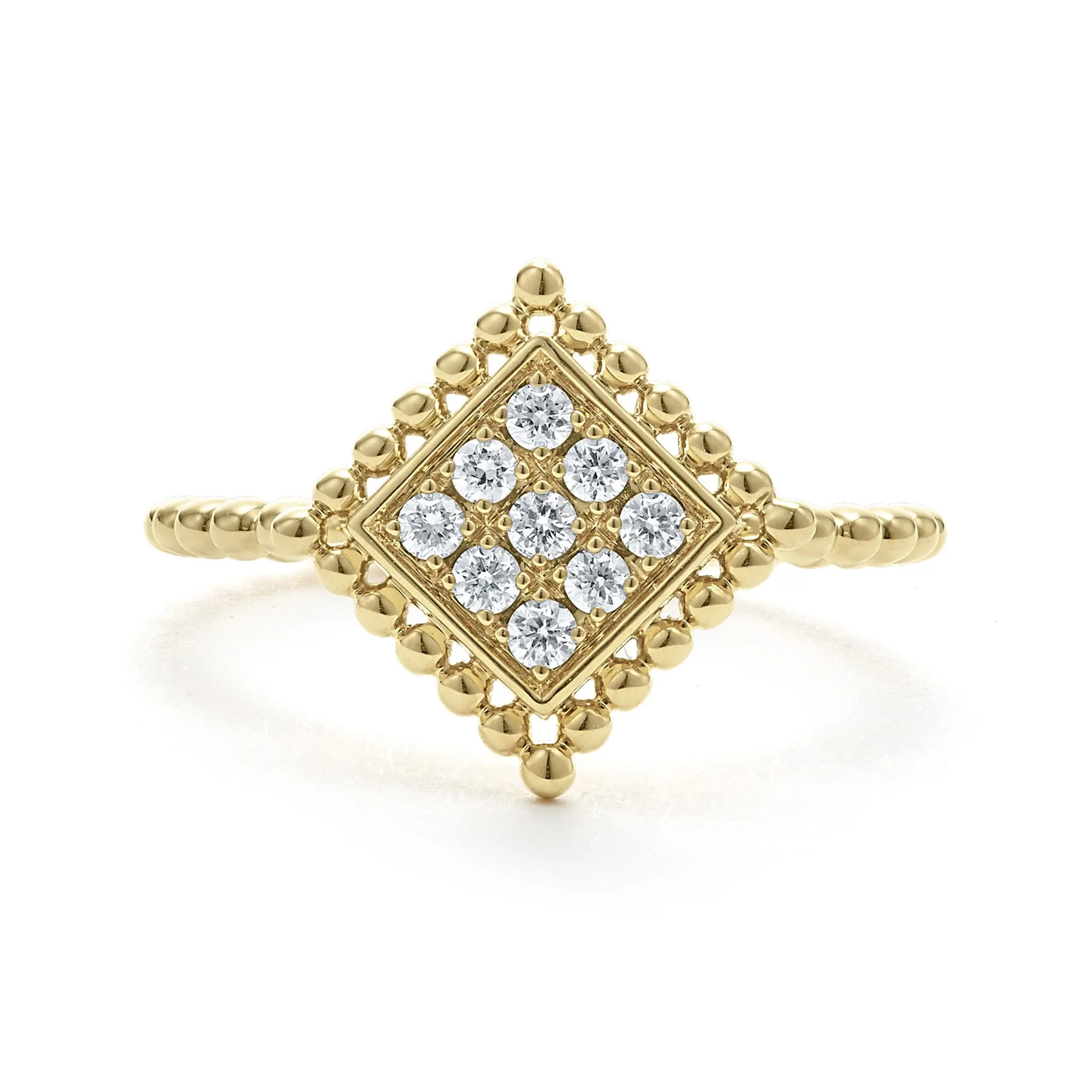 Covet Large 18K Gold Diamond Ring
