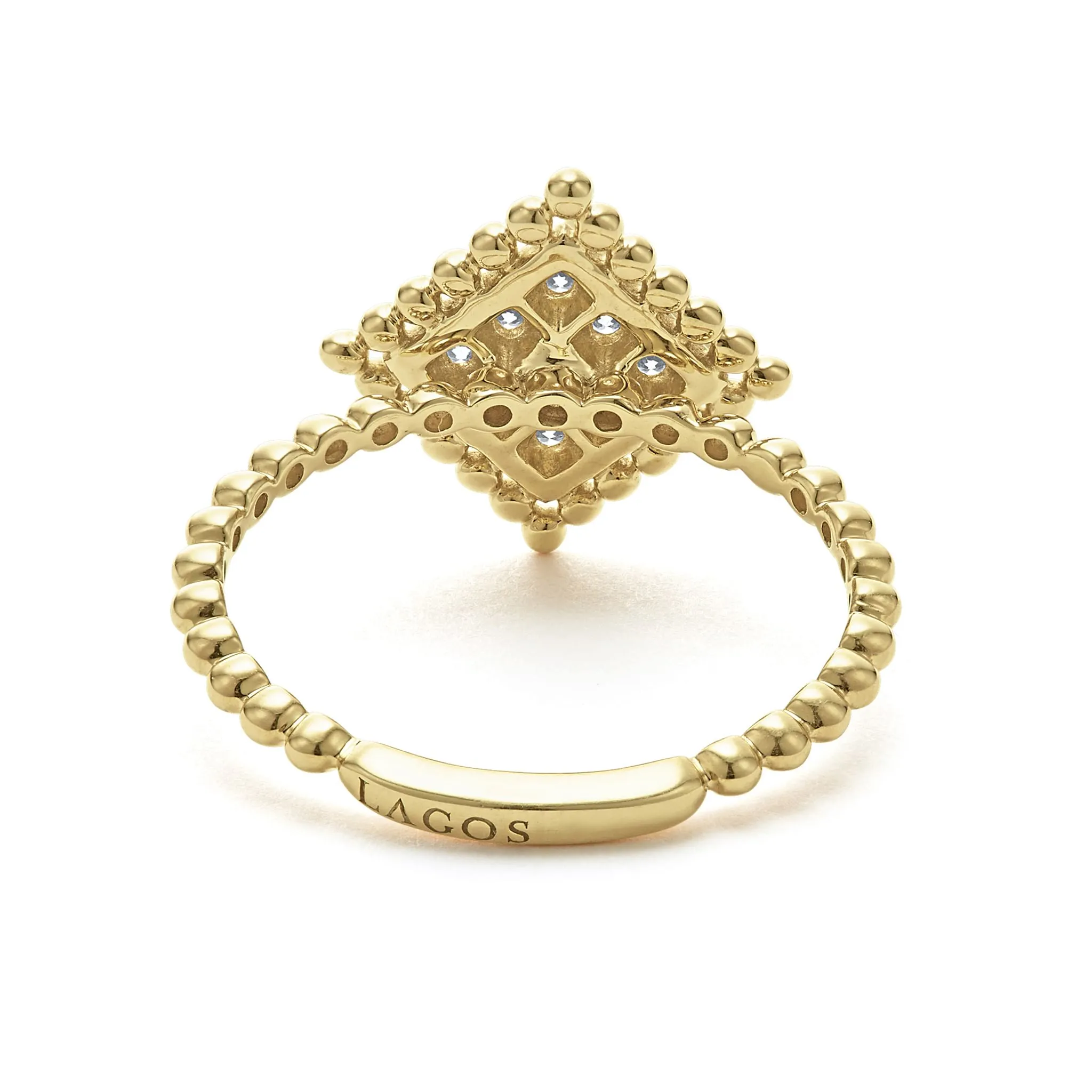 Covet Large 18K Gold Diamond Ring