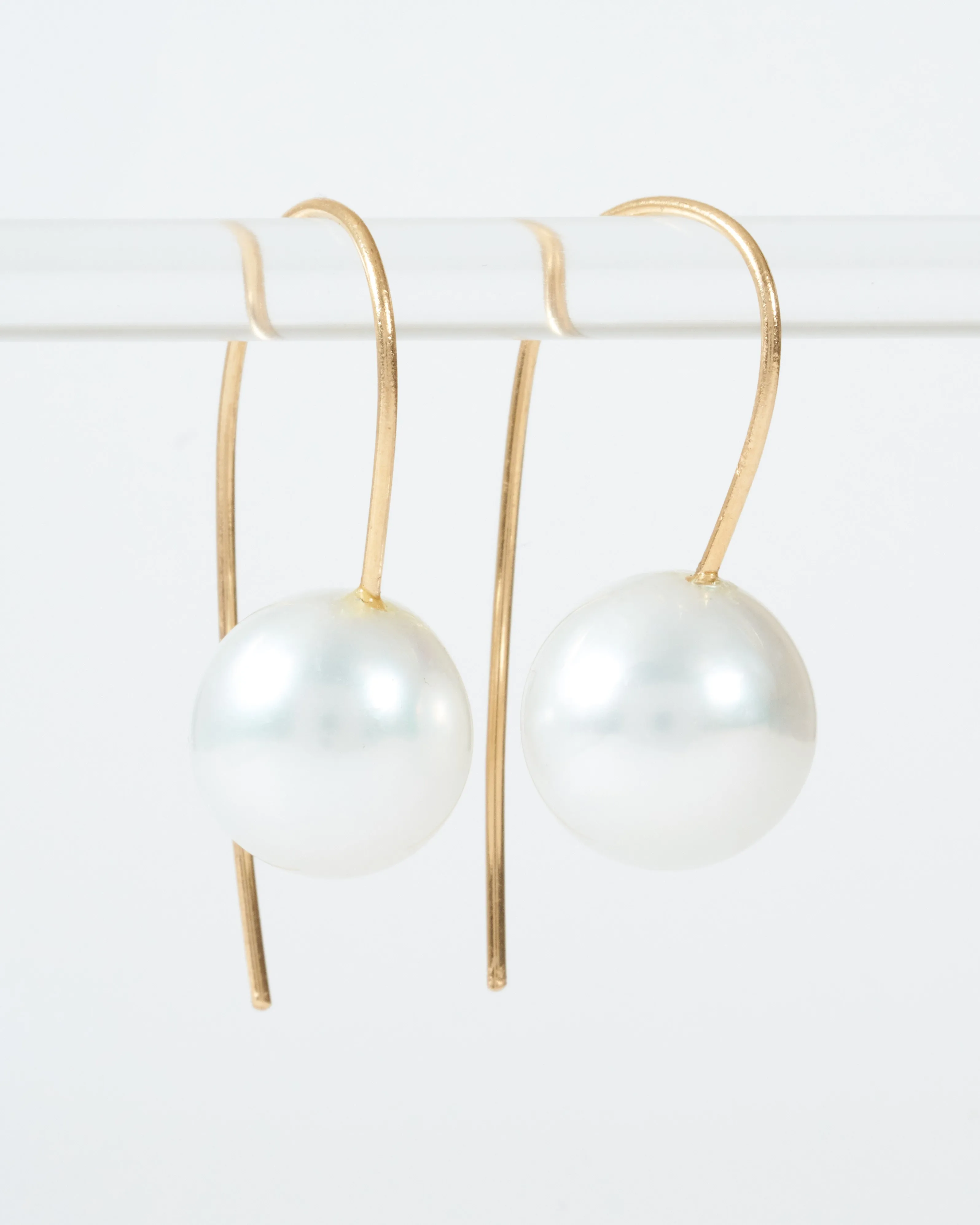 cream south sea pearl earrings
