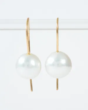 cream south sea pearl earrings