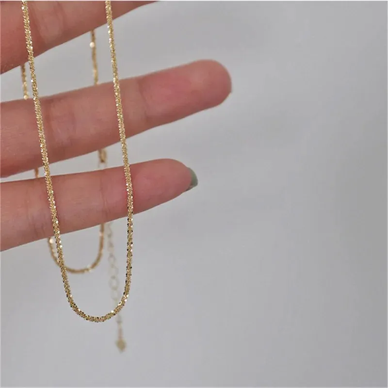 Creative V-shaped Necklace For Women Flat Snake Chain Choker Fashion Blade Chains Neck Accessories Jewelry Gift