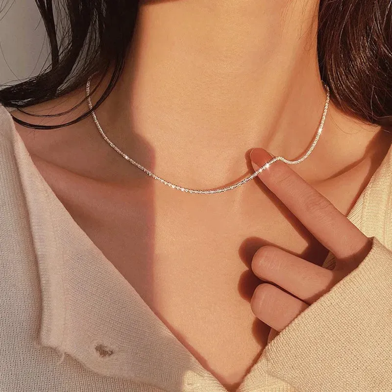 Creative V-shaped Necklace For Women Flat Snake Chain Choker Fashion Blade Chains Neck Accessories Jewelry Gift