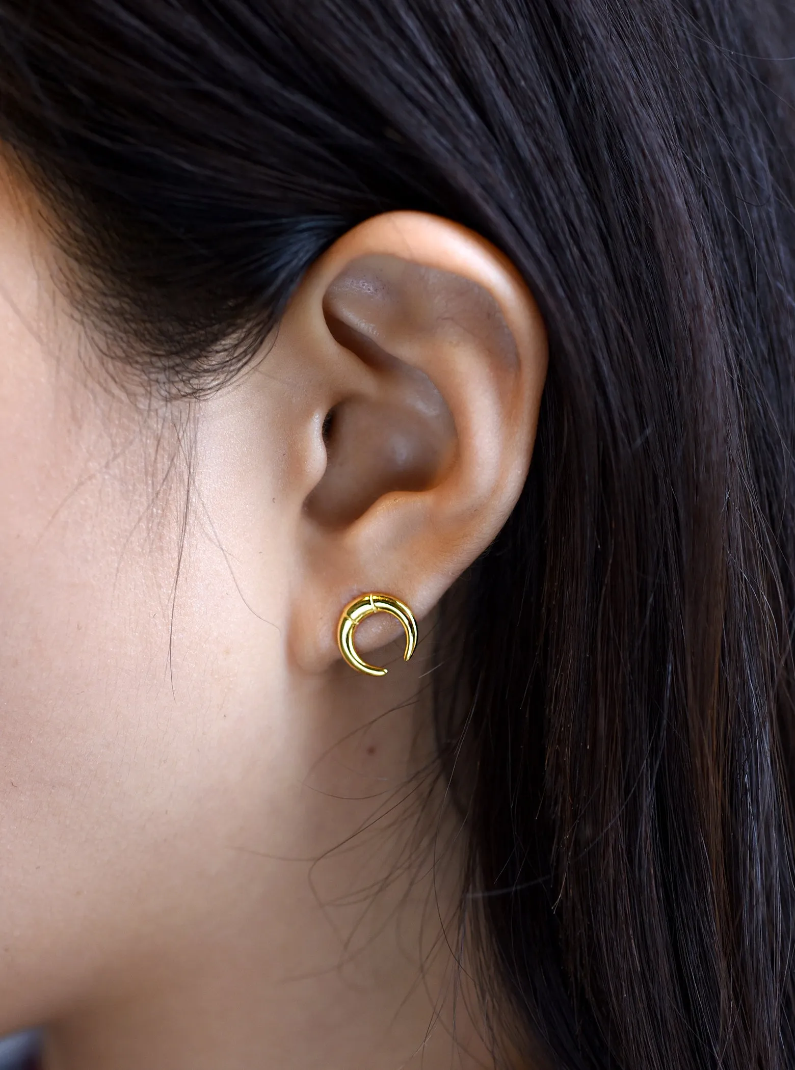 Crescent Horn Earrings