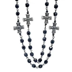 Cross Long Rosary Necklace