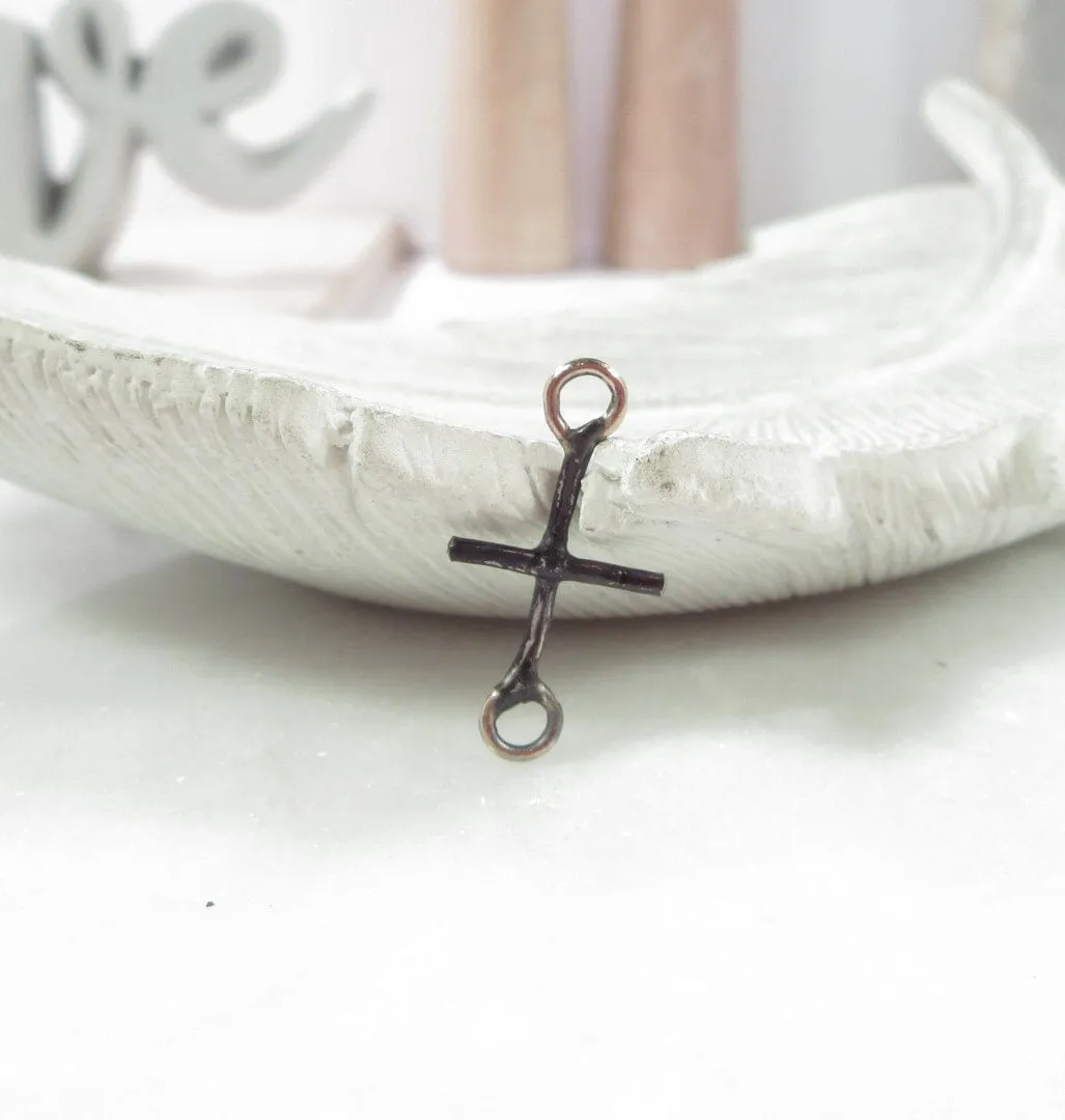 Custom Sandra Small Oxidized Cross