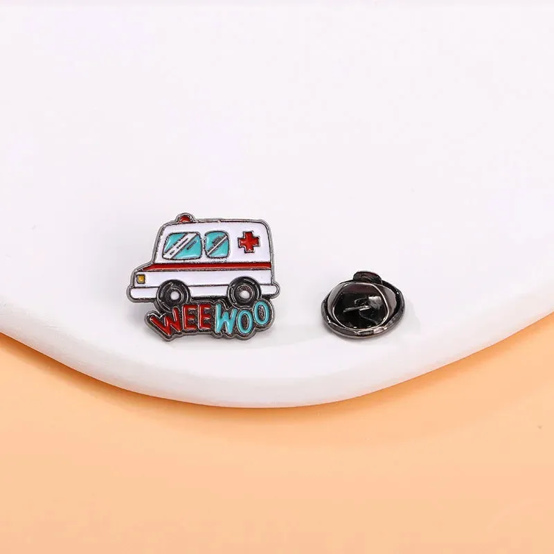 Cute Cartoon Medical Items Collection Enamel Brooch Creative