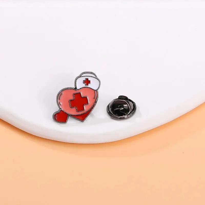 Cute Cartoon Medical Items Collection Enamel Brooch Creative