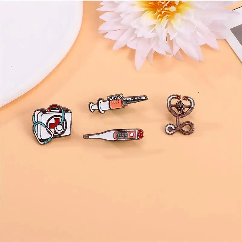 Cute Cartoon Medical Items Collection Enamel Brooch Creative