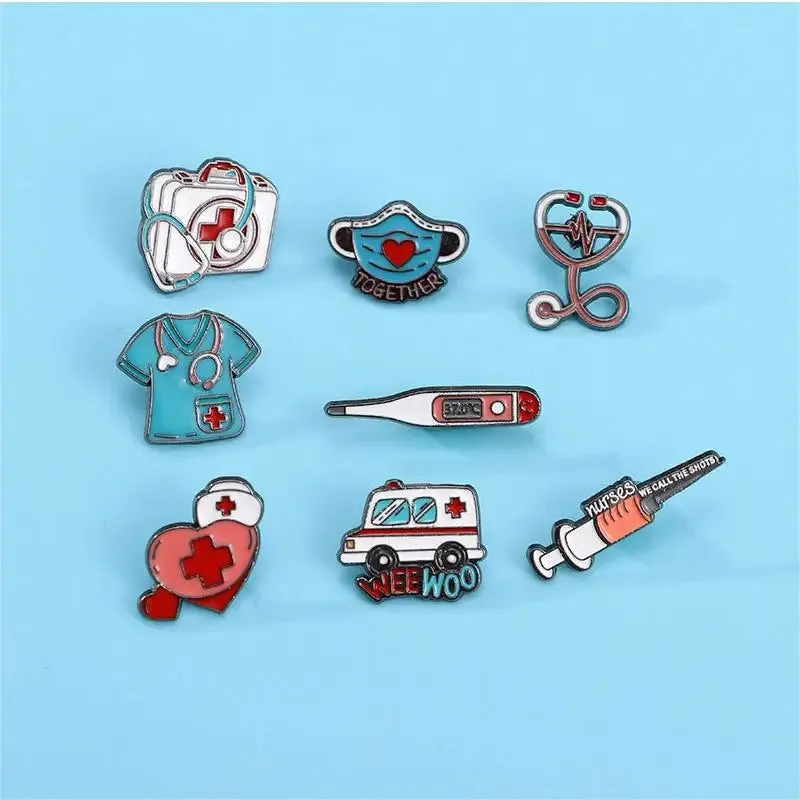 Cute Cartoon Medical Items Collection Enamel Brooch Creative
