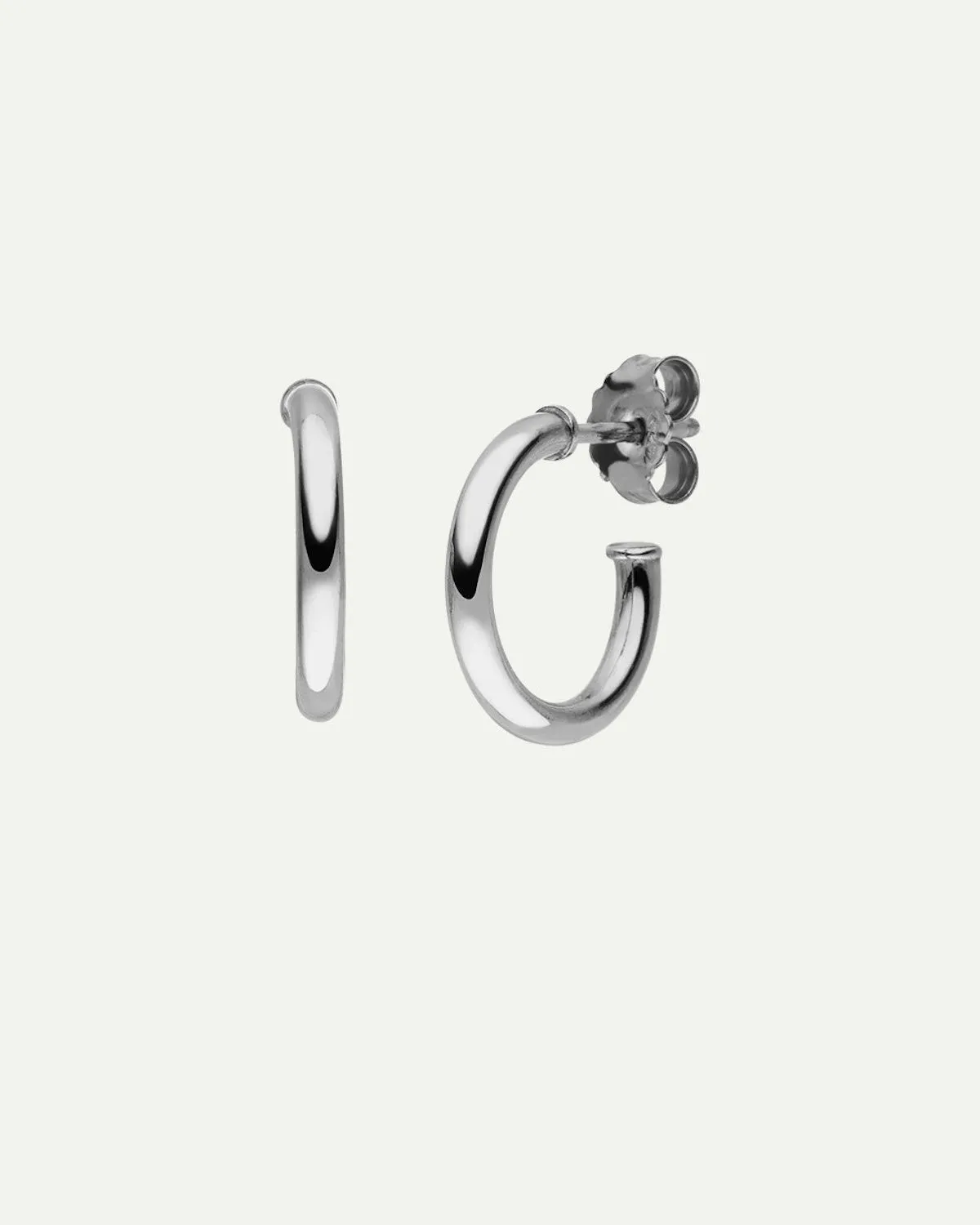 DEAR DARLING BERLIN ESSENTIAL HOOP EARRINGS SMALL SILVER